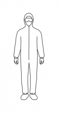 infectious-diseases-context-3 个人正确穿戴优质防护服的示意图